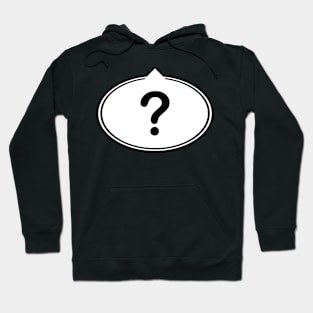 Speech Bubble - Question - White Hoodie